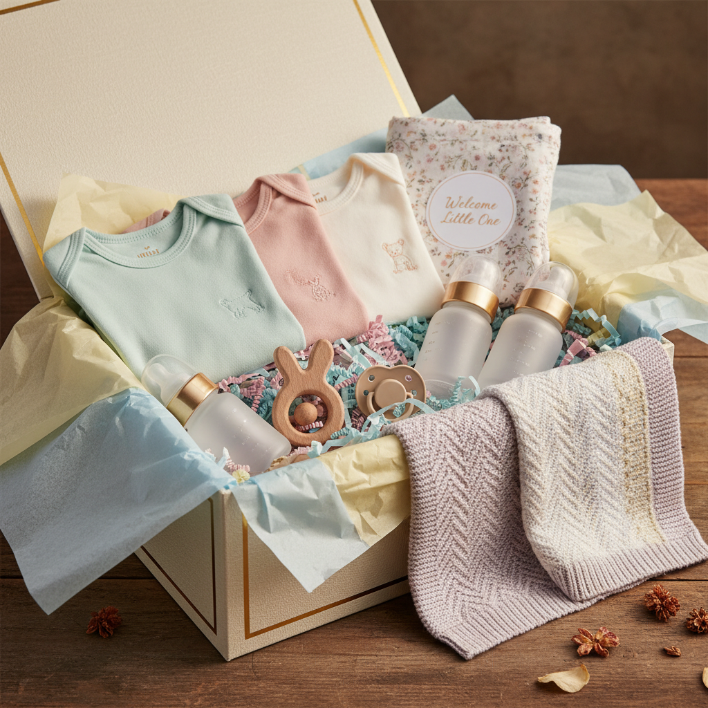 New Baby Essentials Bundle - Gift presentation